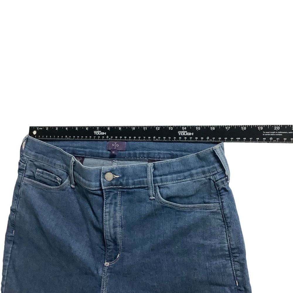 NYJD Jeans Sz 16 Cropped Blue - Picture 5 of 7